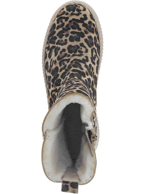 Bottines  en cuir - Kiabi