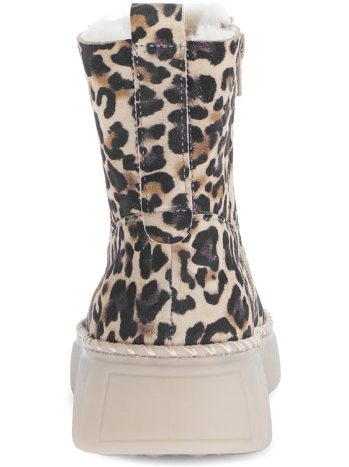 Bottines  en cuir - Kiabi