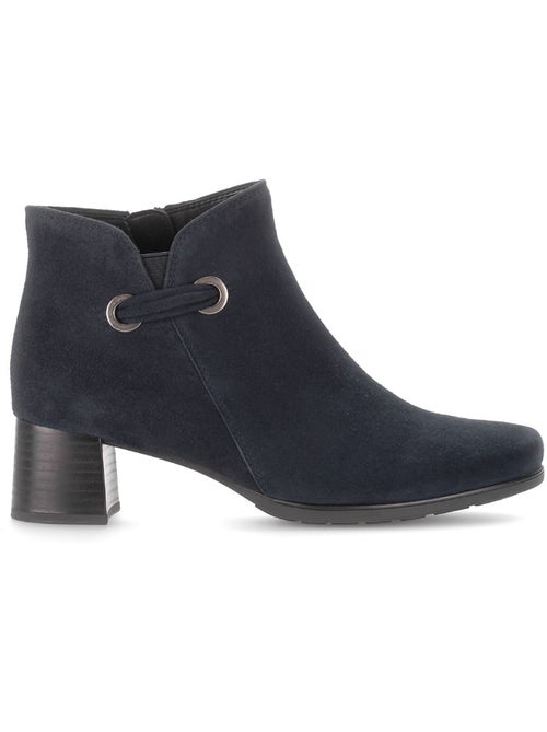Bottines  en cuir - Kiabi