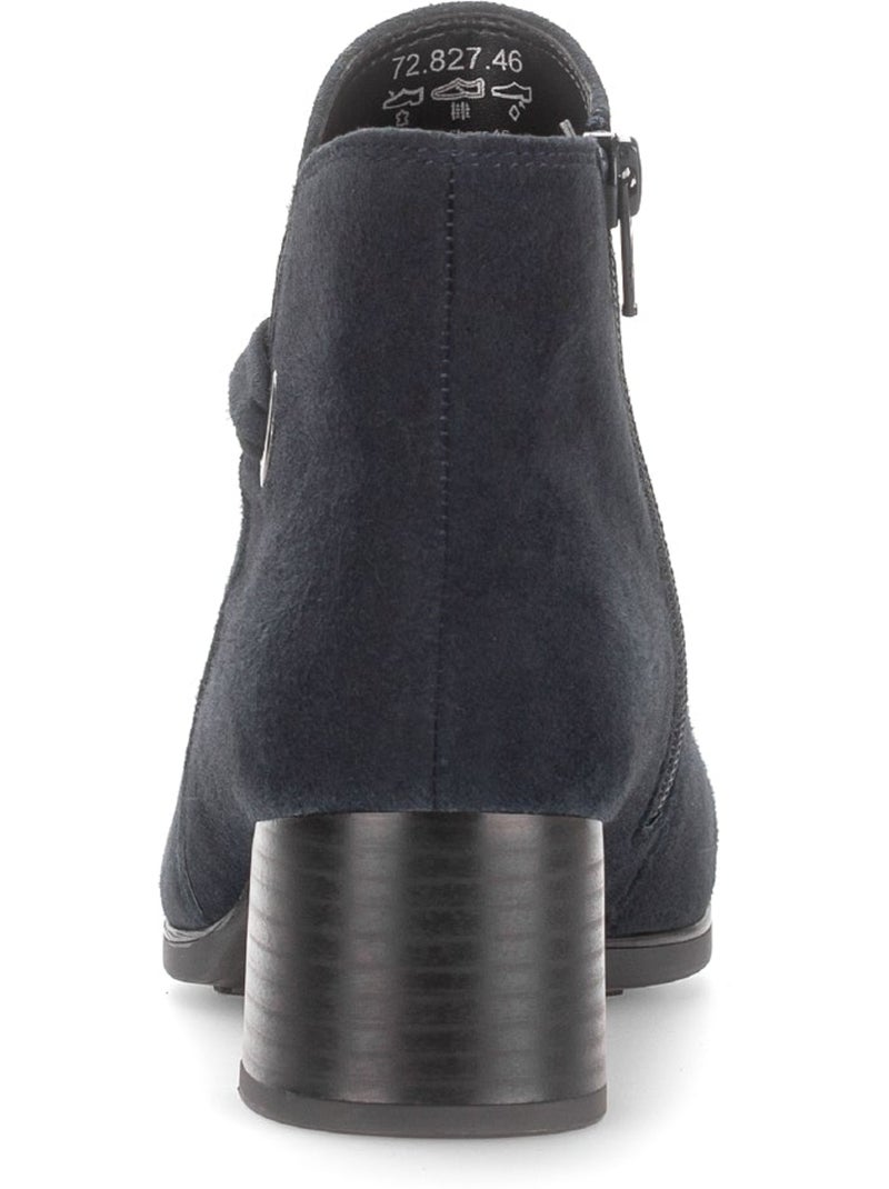 Bottines  en cuir Bleu - Kiabi