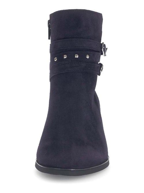 Bottines  en cuir - Kiabi