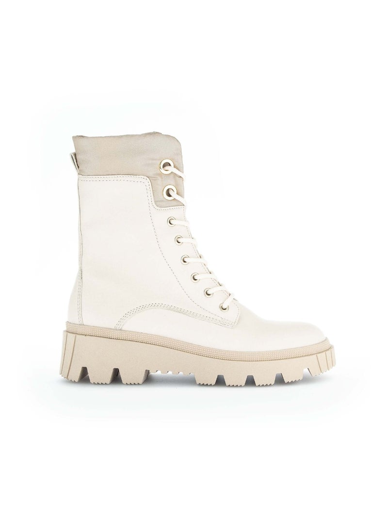 Bottines  en cuir Gabor Blanc - Kiabi
