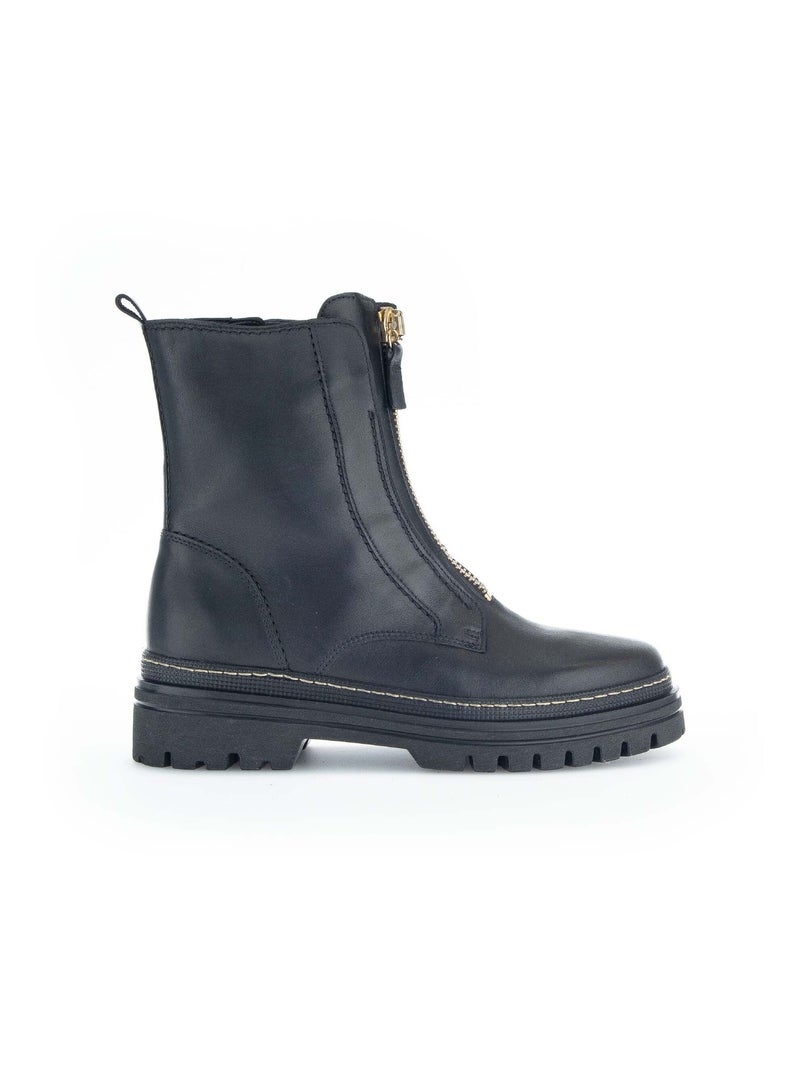 Bottines  en cuir Gabor Noir Noir - Kiabi