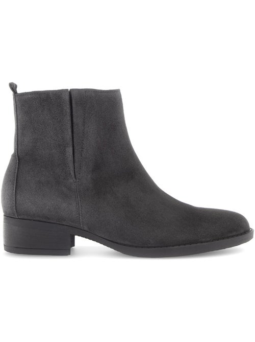 Bottines  en cuir - Kiabi