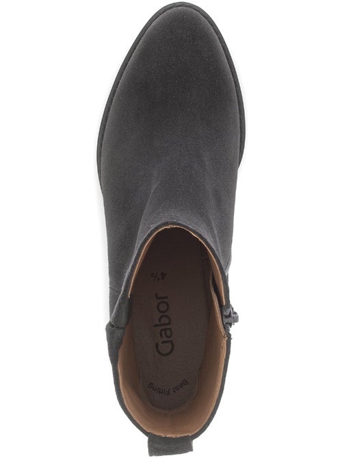 Bottines  en cuir - Kiabi