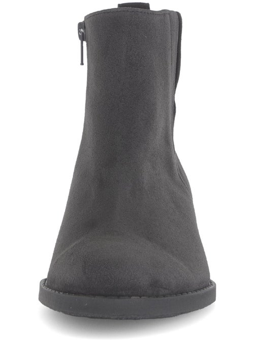 Bottines  en cuir - Kiabi