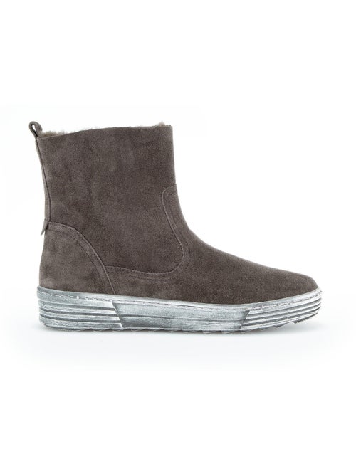 Bottines  en cuir - Kiabi