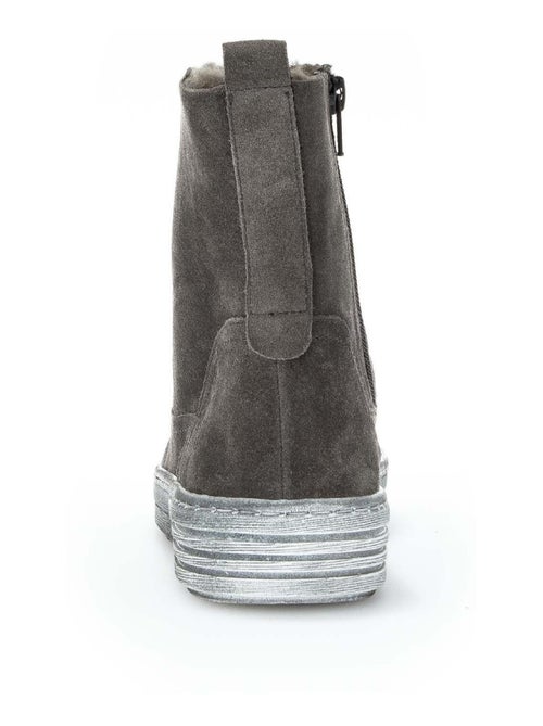 Bottines  en cuir - Kiabi