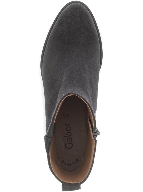 Bottines  en cuir - Kiabi