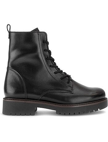 Bottines en cuir lisse (adaptée hallux valgus)