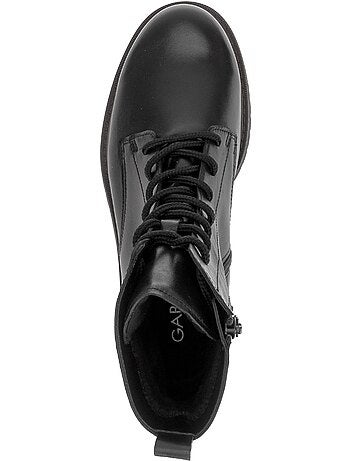 Bottines en cuir lisse (adaptée hallux valgus)