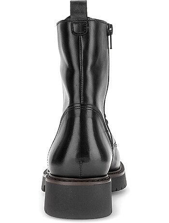 Bottines en cuir lisse (adaptée hallux valgus)