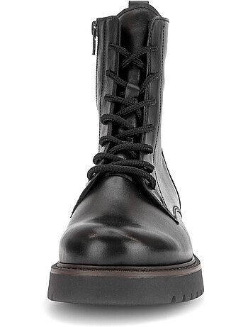 Bottines en cuir lisse (adaptée hallux valgus)