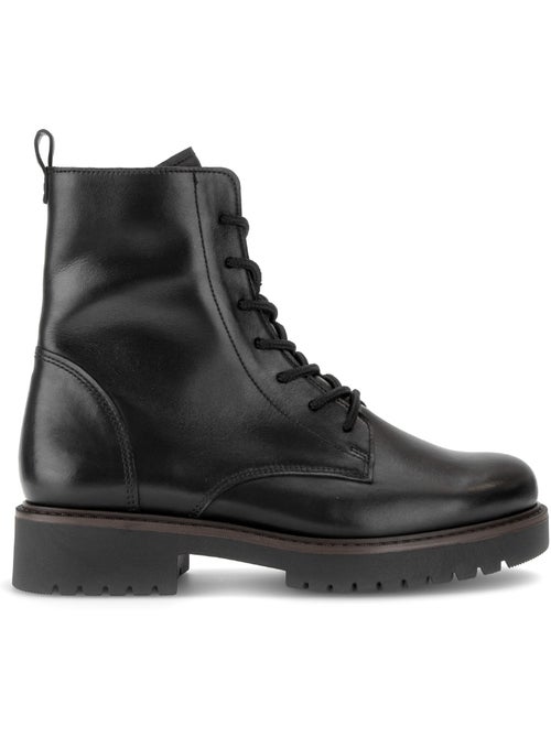 Bottines en cuir lisse (adaptée hallux valgus) - Kiabi Bottines en cuir lisse (adaptée hallux valgus) - Kiabi