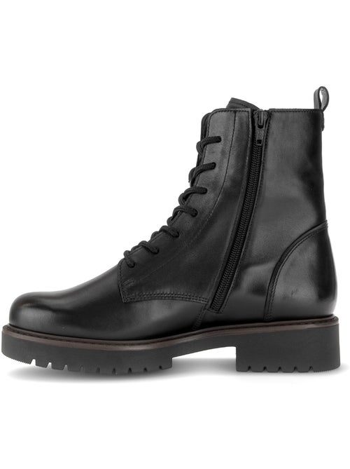 Bottines en cuir lisse (adaptée hallux valgus) - Kiabi Bottines en cuir lisse (adaptée hallux valgus) - Kiabi
