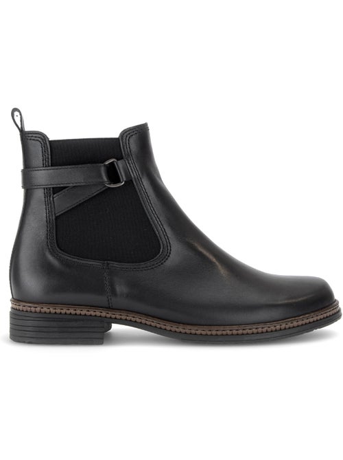 Bottines en cuir lisse - Kiabi Bottines en cuir lisse - Kiabi