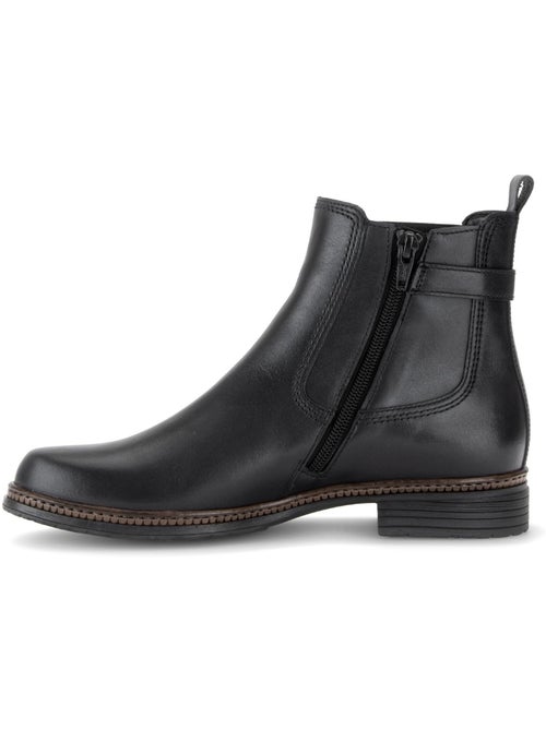 Bottines en cuir lisse - Kiabi Bottines en cuir lisse - Kiabi