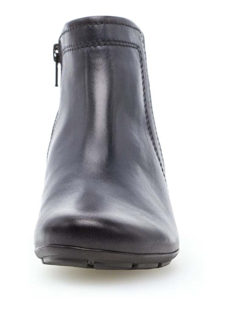 Bottines  en cuir lisse Gabor Bleu - Kiabi