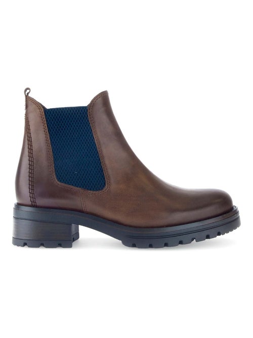 Bottines  en cuir lisse Gabor - Kiabi