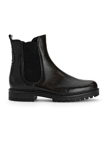 Bottines en cuir lisse Gabor