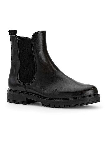 Bottines en cuir lisse Gabor