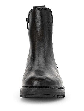 Bottines en cuir lisse Gabor