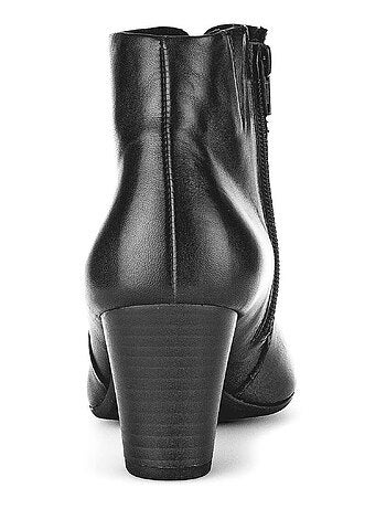 Bottines en cuir lisse Gabor