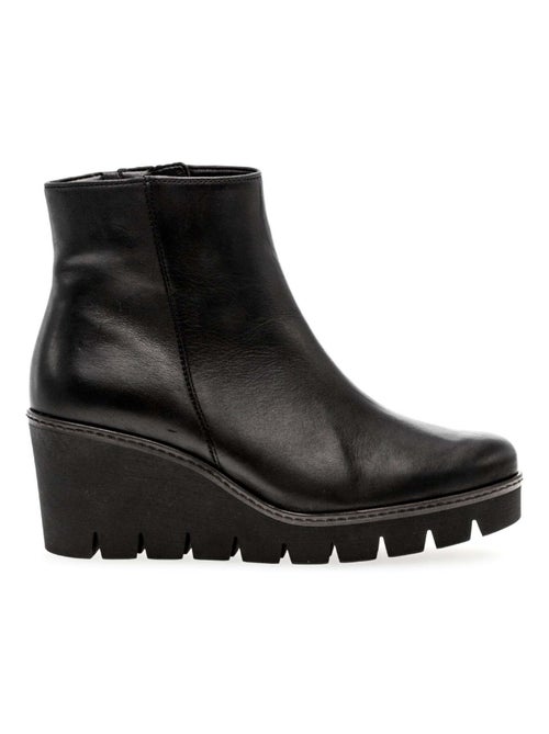 Bottines  en cuir lisse Gabor - Kiabi