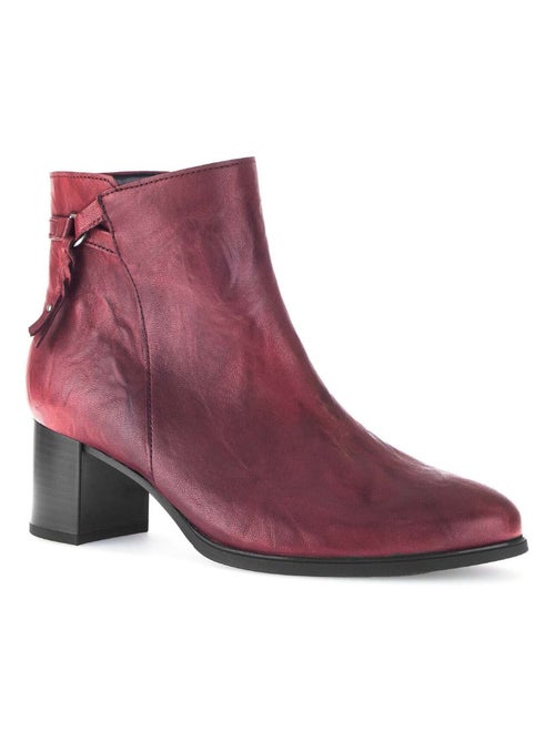 Bottines  en cuir lisse Gabor - Kiabi