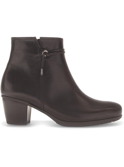 Bottines en cuir lisse - Kiabi Bottines en cuir lisse - Kiabi