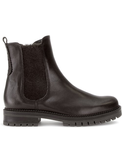 Bottines en cuir lisse - Kiabi Bottines en cuir lisse - Kiabi