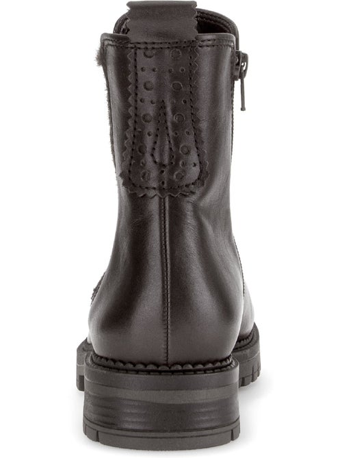 Bottines en cuir lisse - Kiabi Bottines en cuir lisse - Kiabi