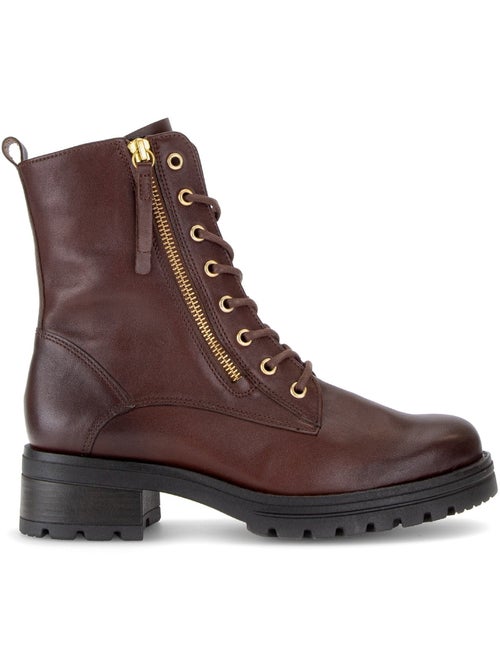 Bottines en cuir lisse - Kiabi Bottines en cuir lisse - Kiabi