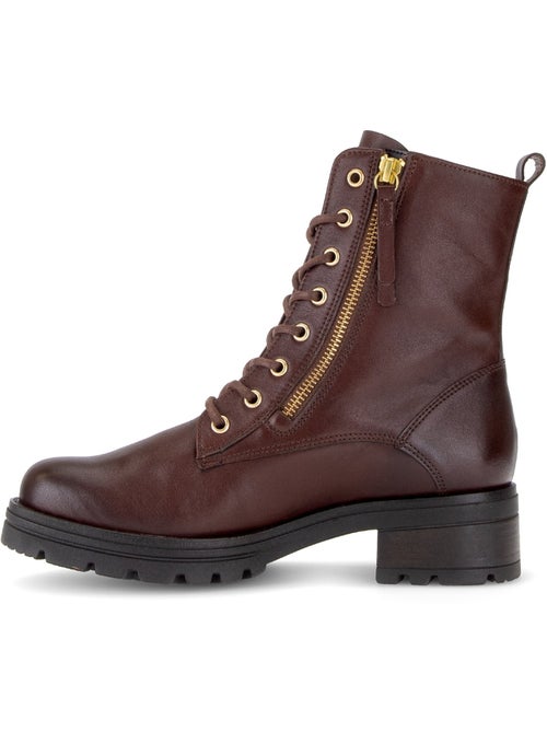 Bottines en cuir lisse - Kiabi Bottines en cuir lisse - Kiabi