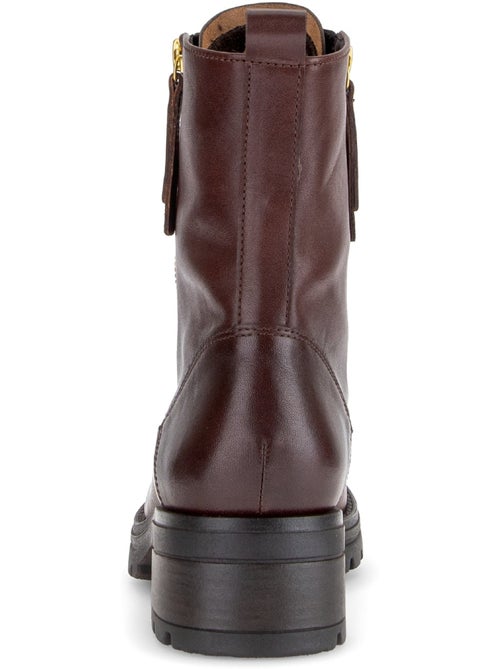 Bottines en cuir lisse - Kiabi Bottines en cuir lisse - Kiabi