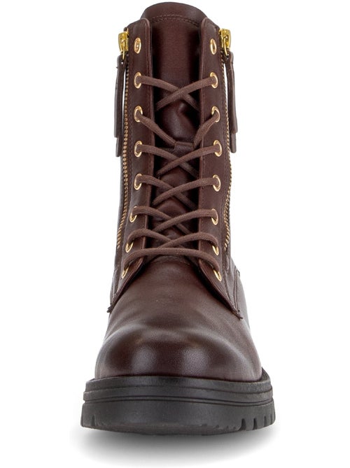 Bottines en cuir lisse - Kiabi Bottines en cuir lisse - Kiabi