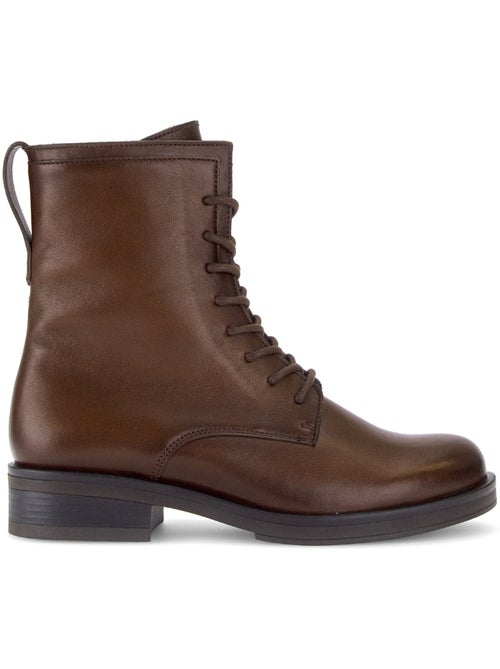 Bottines en cuir lisse - Kiabi Bottines en cuir lisse - Kiabi