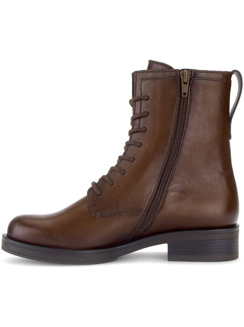 Bottines en cuir lisse - Kiabi Bottines en cuir lisse - Kiabi