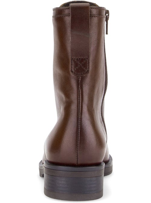 Bottines en cuir lisse - Kiabi Bottines en cuir lisse - Kiabi