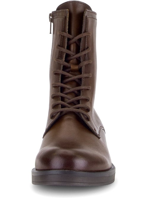Bottines en cuir lisse - Kiabi Bottines en cuir lisse - Kiabi