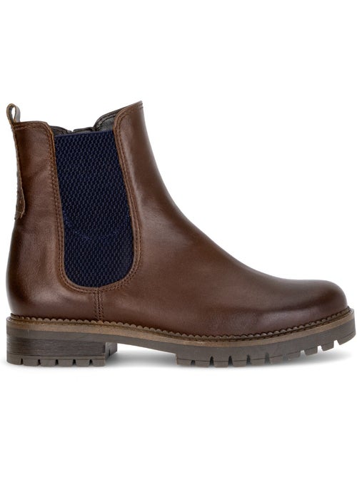 Bottines en cuir lisse - Kiabi Bottines en cuir lisse - Kiabi
