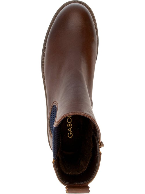 Bottines en cuir lisse - Kiabi Bottines en cuir lisse - Kiabi