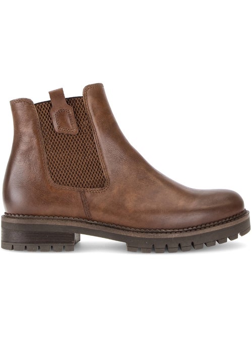 Bottines en cuir lisse - Kiabi Bottines en cuir lisse - Kiabi