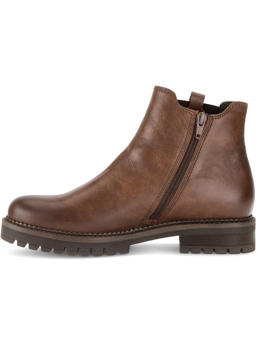 Bottines en cuir lisse - Kiabi Bottines en cuir lisse - Kiabi