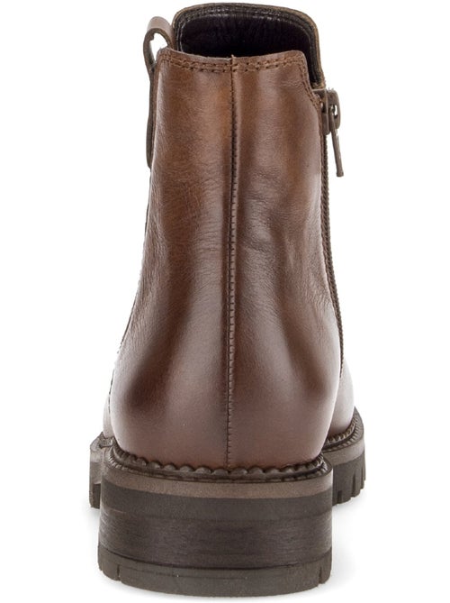 Bottines en cuir lisse - Kiabi Bottines en cuir lisse - Kiabi