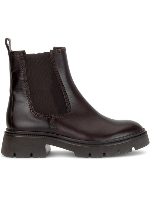 Bottines en cuir lisse - Kiabi Bottines en cuir lisse - Kiabi