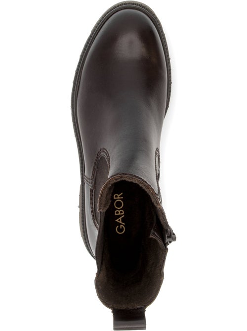 Bottines en cuir lisse - Kiabi Bottines en cuir lisse - Kiabi