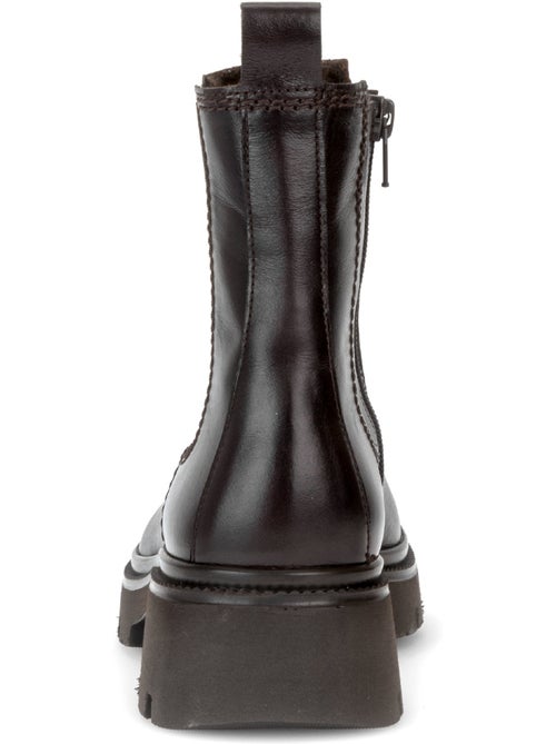Bottines en cuir lisse - Kiabi Bottines en cuir lisse - Kiabi