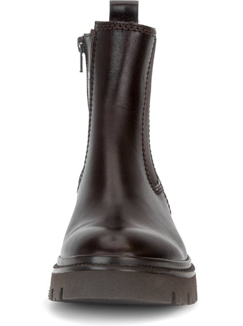 Bottines en cuir lisse - Kiabi Bottines en cuir lisse - Kiabi
