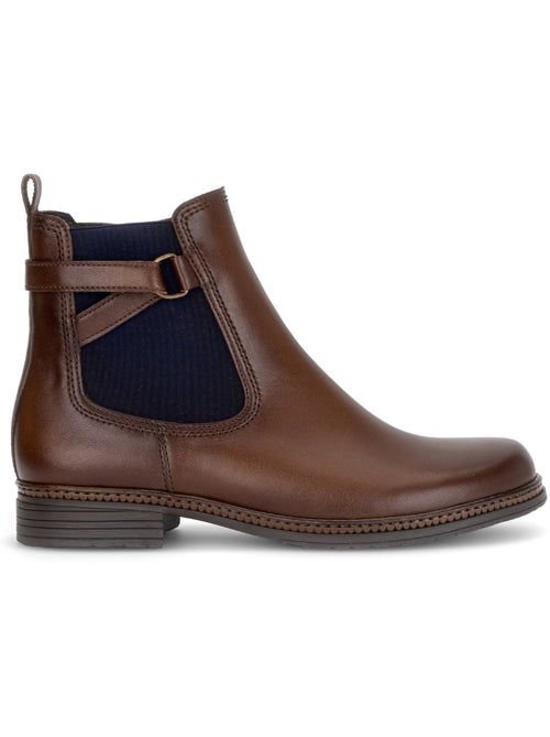 Bottines en cuir lisse - Kiabi Bottines en cuir lisse - Kiabi